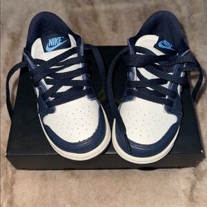 Kids Navy and Light Blue Sneakers